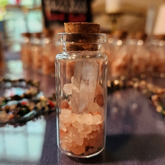 Super Full Blue Moon Reiki Quartz Crystal Spell Jar for Balancing and Grounding - Picture 2 of 11